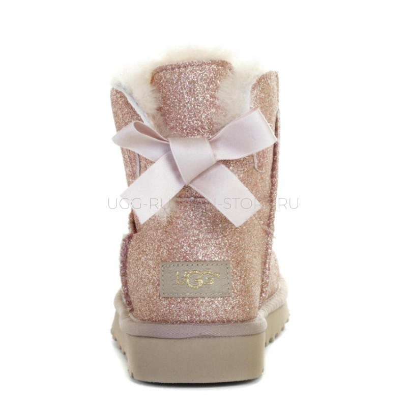 UGG Bailey Bow Sparkle Mini Gold 22