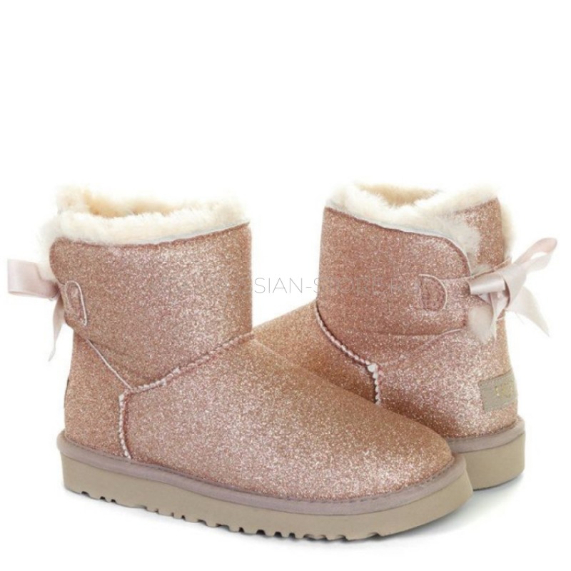 UGG Bailey Bow Sparkle Mini Gold 22