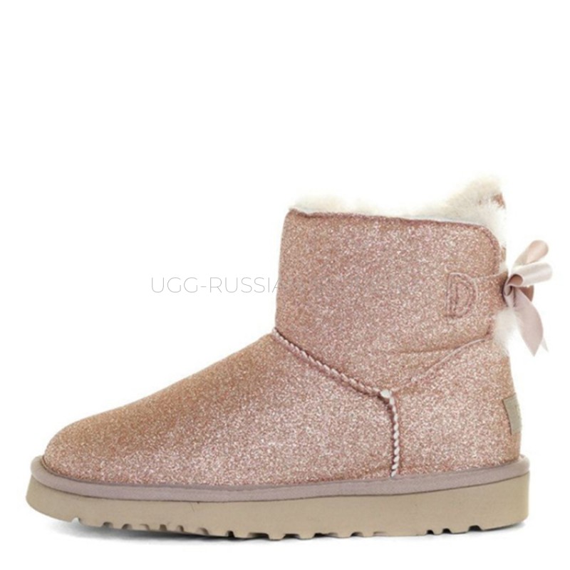 UGG Bailey Bow Sparkle Mini Gold 22