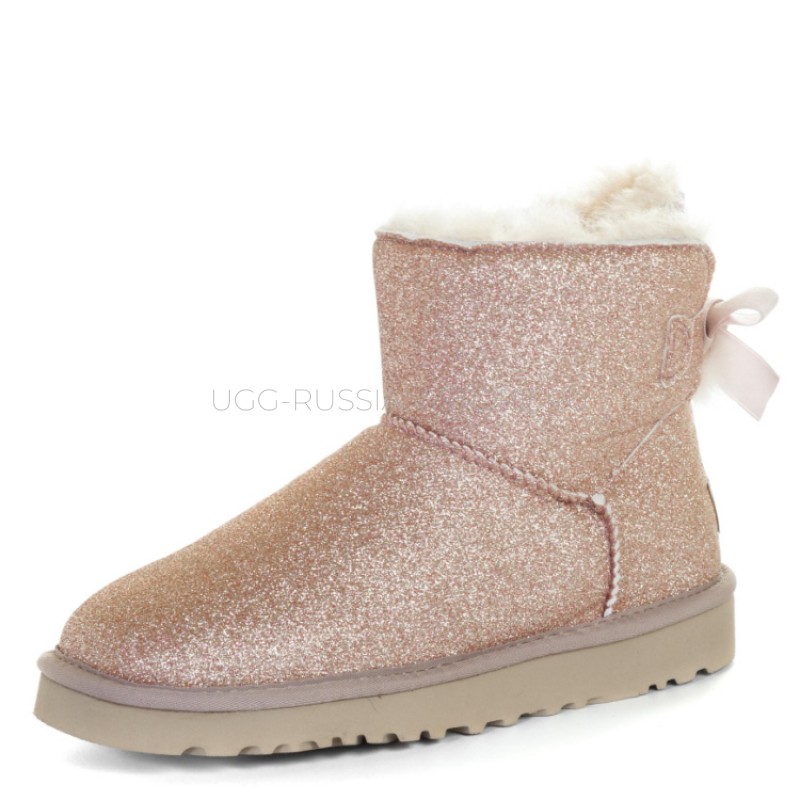 UGG Bailey Bow Sparkle Mini Gold 22