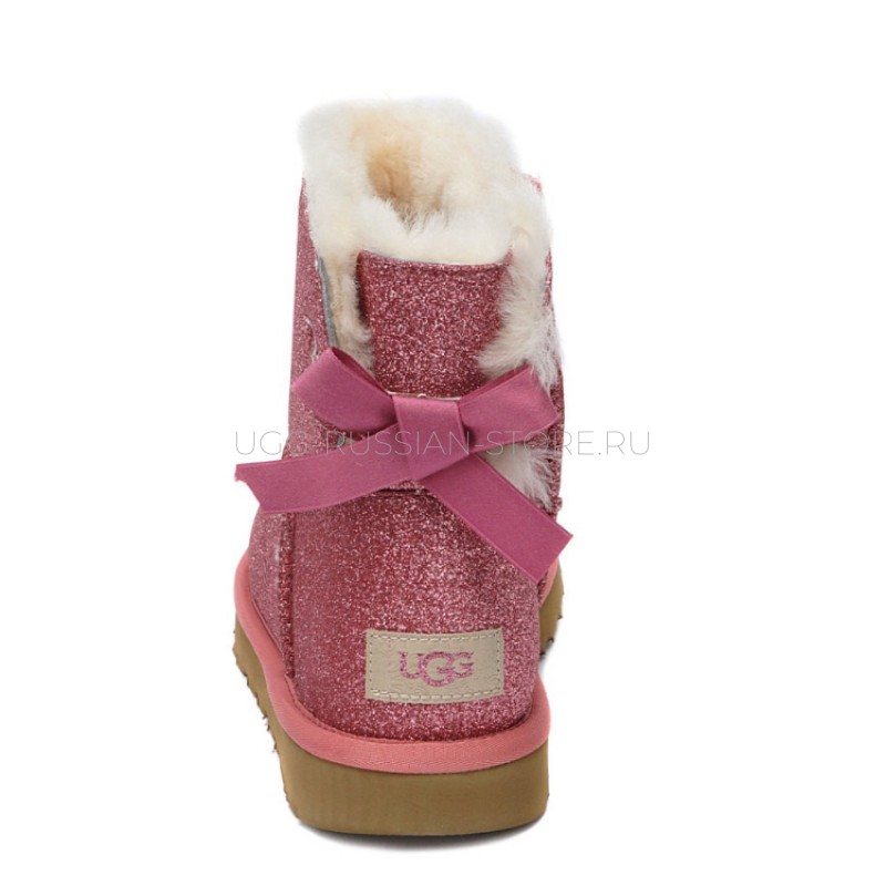 UGG Bailey Bow Sparkle Mini Red 22