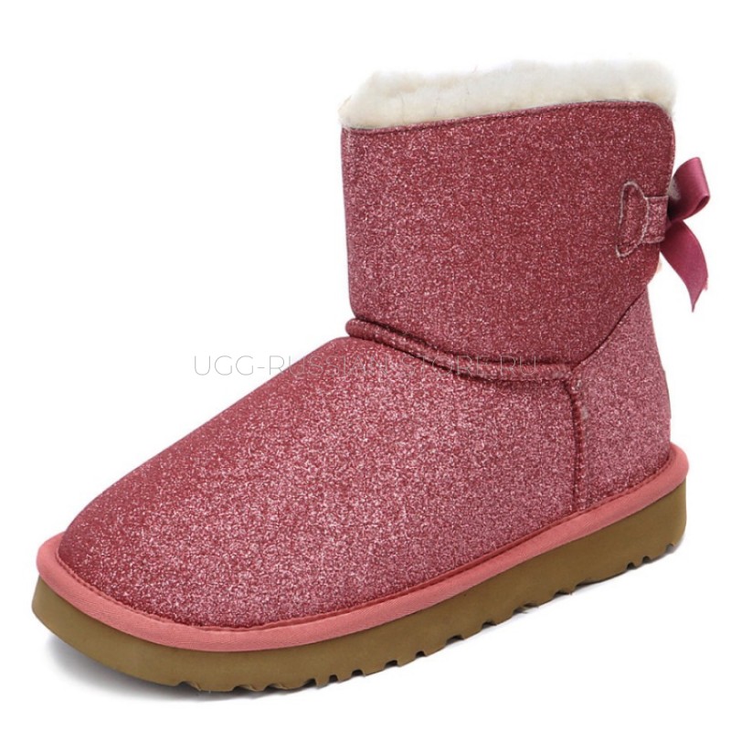 UGG Bailey Bow Sparkle Mini Red 22