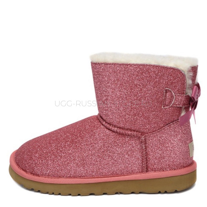 UGG Bailey Bow Sparkle Mini Red 22