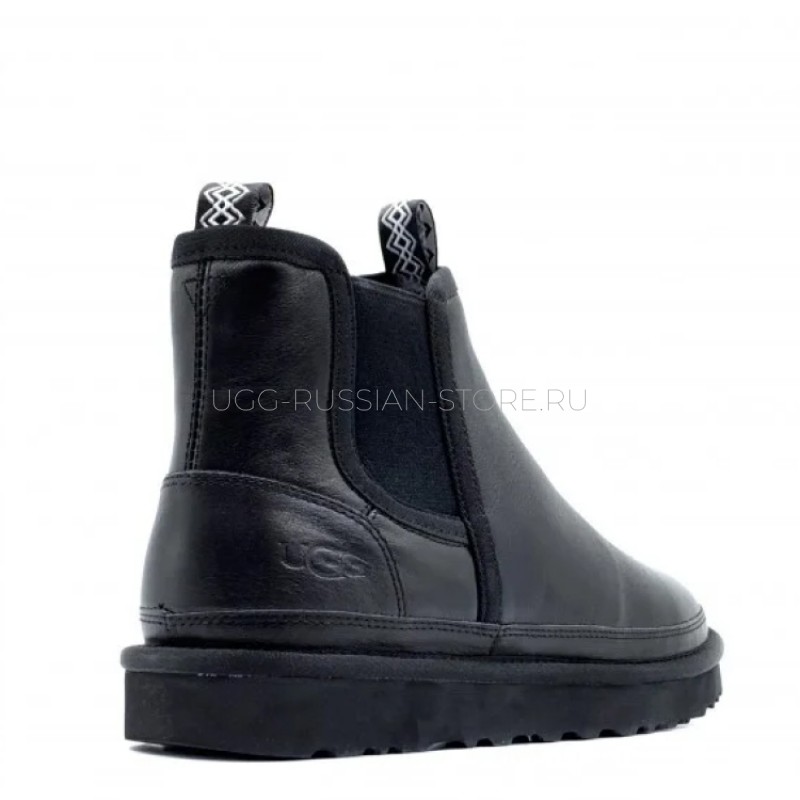 UGG Chelsea Black Leather 22