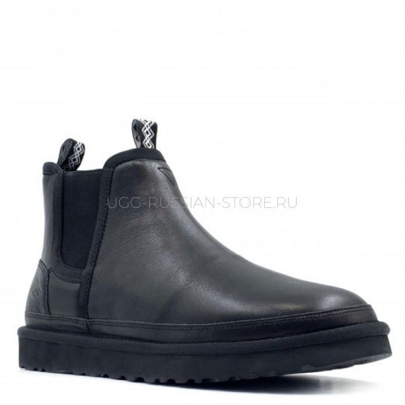 UGG Chelsea Black Leather 22