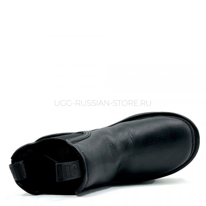 UGG Chelsea Platform Black Leather 22