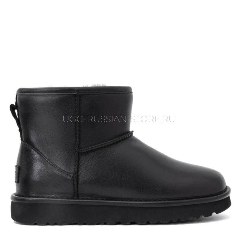 UGG Classic Mini II Black Leather 11