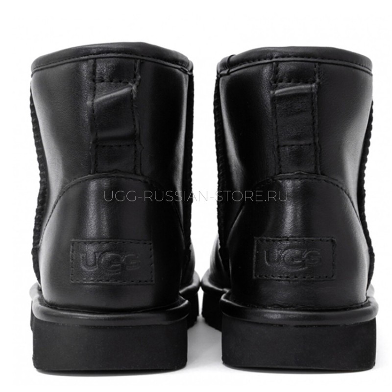 UGG Classic Mini II Black Leather 22