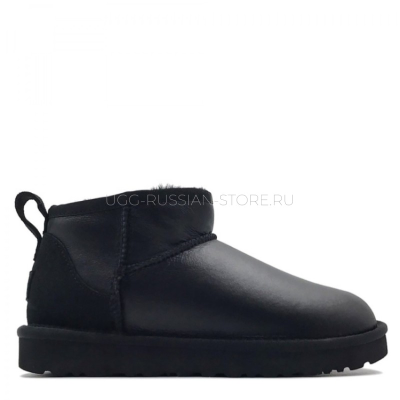 UGG Classic Ultra Mini Metallic Black 11