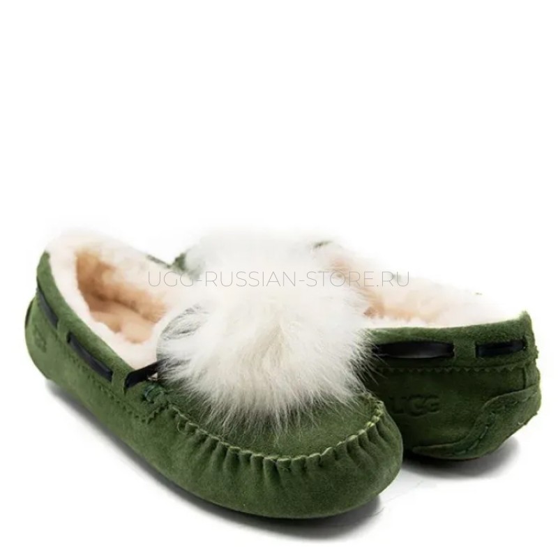 UGG Dakota Green Pom Pom 22