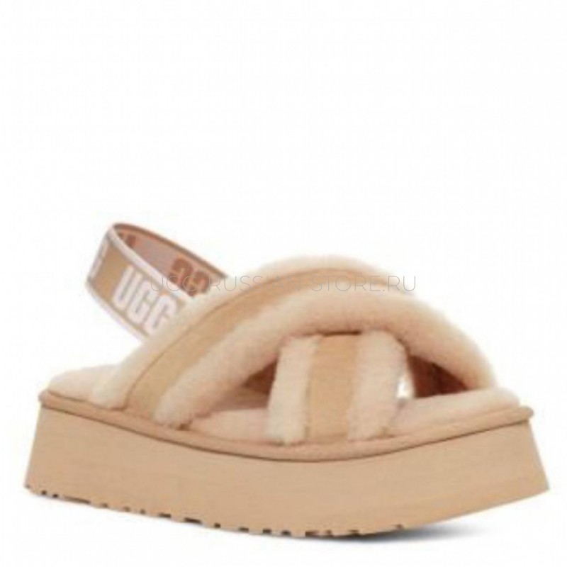 UGG Disco Cross Slide Sand 22
