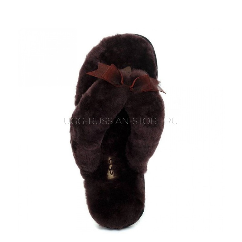 UGG Fluff Flip Flop II Chocolate 22