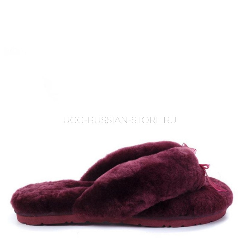 UGG Fluff Flip Flop II Dark Purple 11