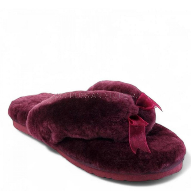UGG Fluff Flip Flop II Dark Purple 22