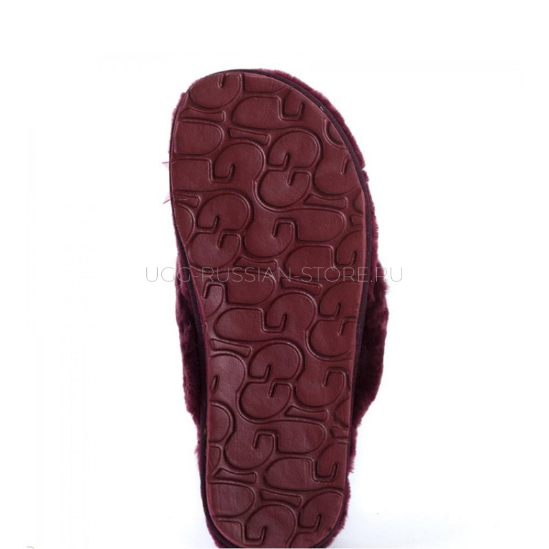 UGG Fluff Flip Flop II Dark Purple 22