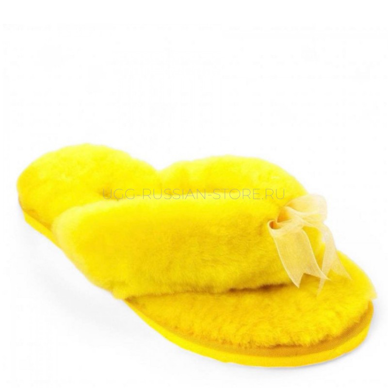 UGG Fluff Flip Flop II Yellow 22