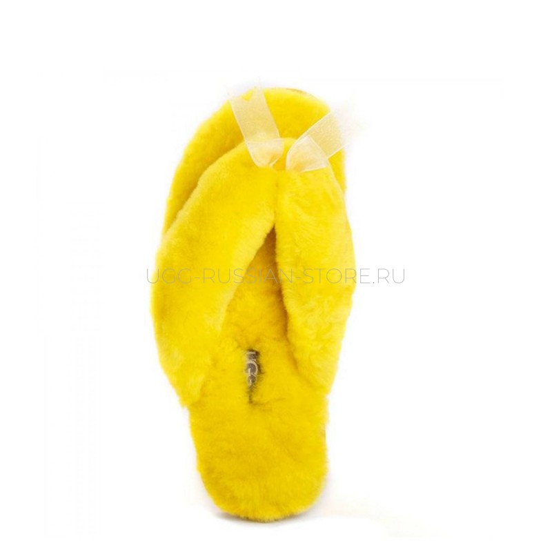UGG Fluff Flip Flop II Yellow 22