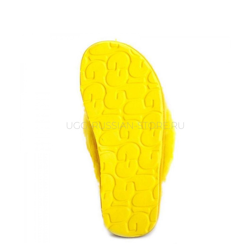UGG Fluff Flip Flop II Yellow 22