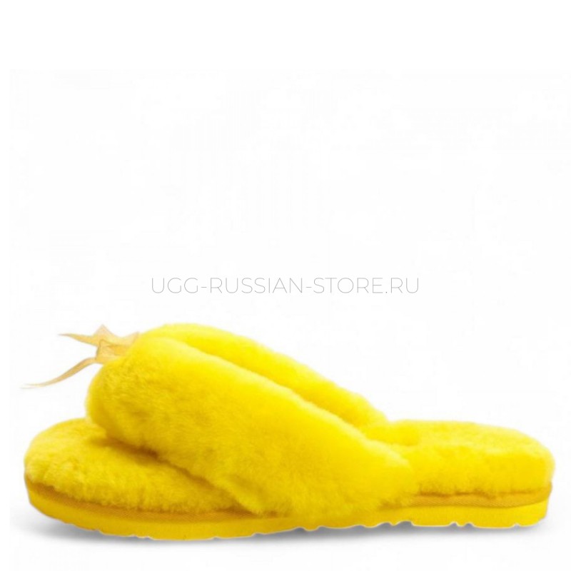 UGG Fluff Flip Flop II Yellow 22