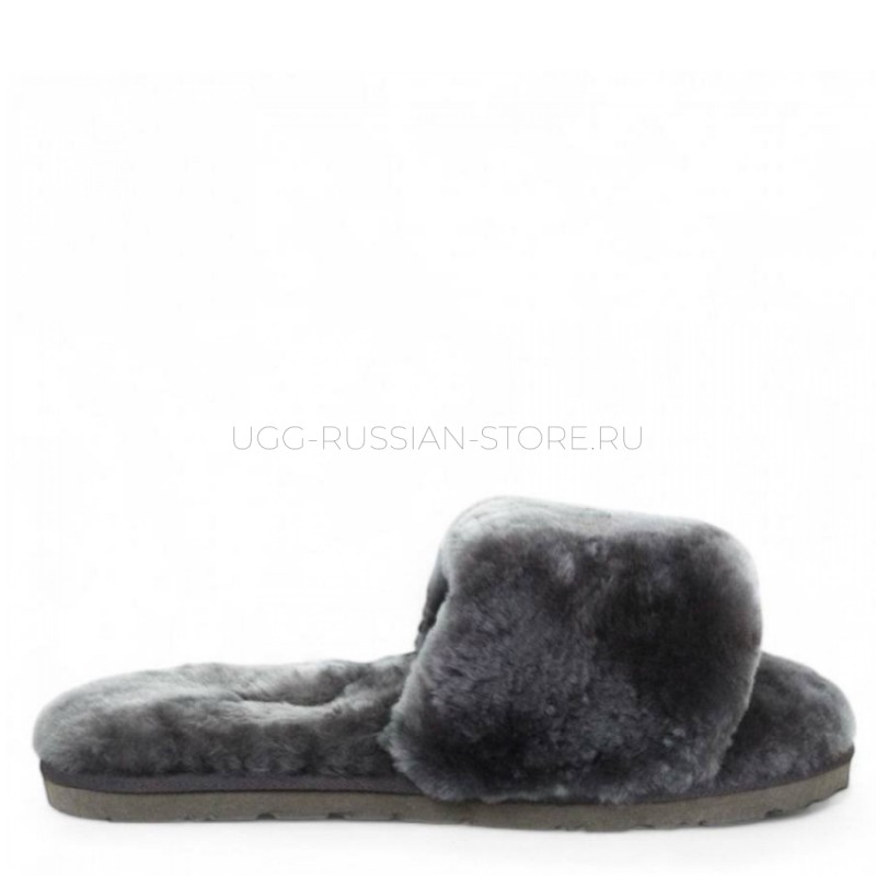 UGG Fluff Slide Slippers Grey 11