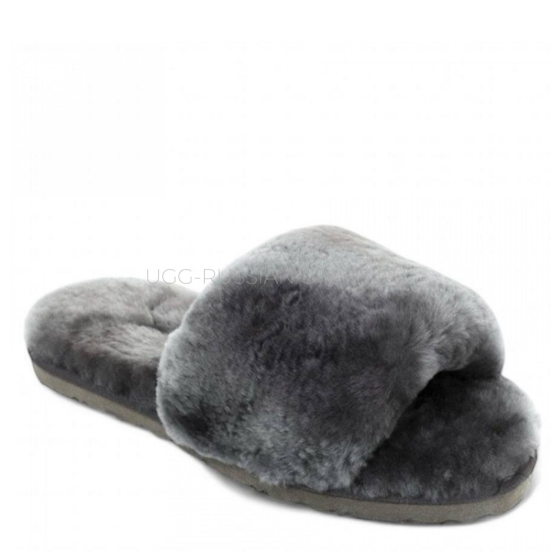 UGG Fluff Slide Slippers Grey 22
