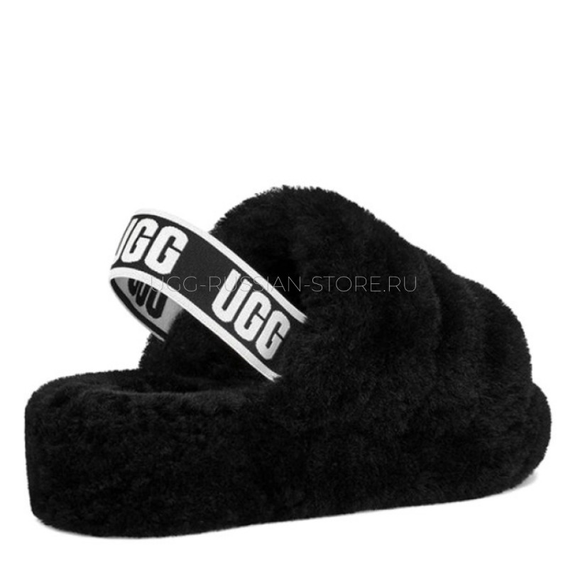 UGG Fluff Yeah Slide Black 22