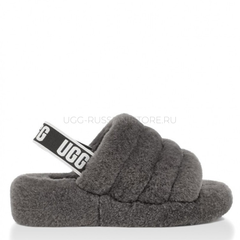 UGG Fluff Yeah Slide Grey 11