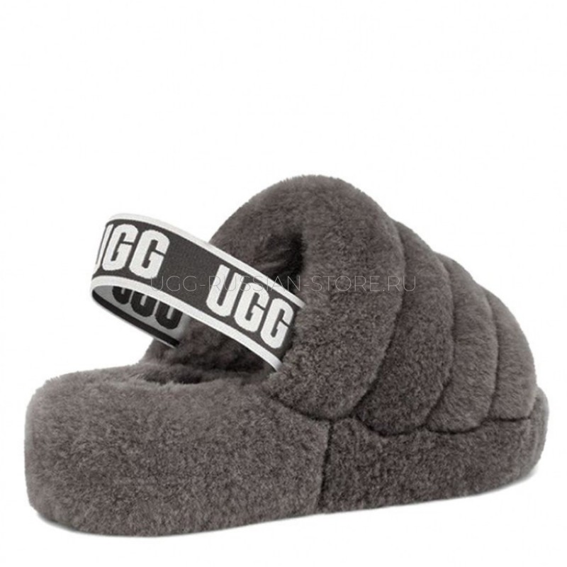 UGG Fluff Yeah Slide Grey 22