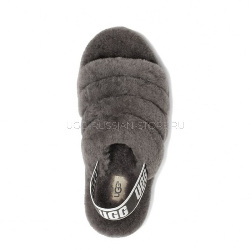 UGG Fluff Yeah Slide Grey 22