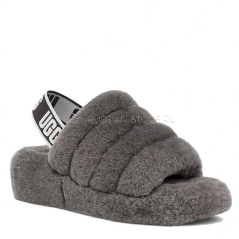 UGG Fluff Yeah Slide Grey 22