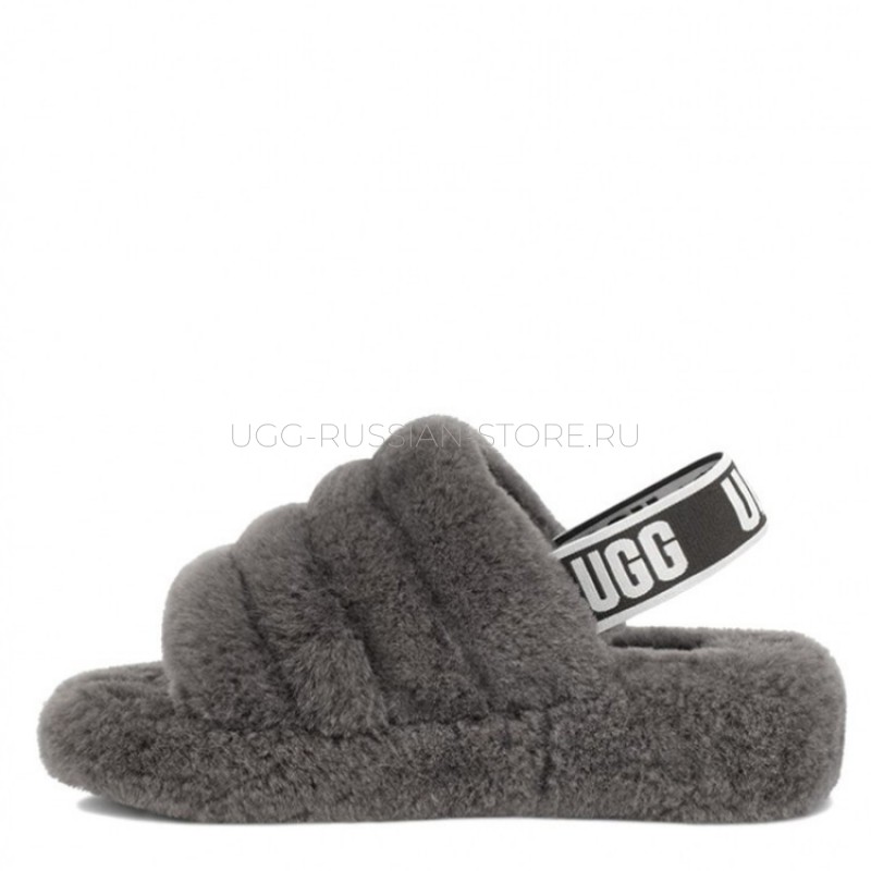 UGG Fluff Yeah Slide Grey 22