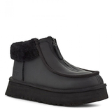UGG Funkette Platform Boots Leather Black