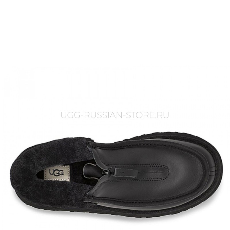 UGG Funkette Platform Leather Black 22