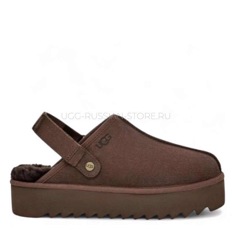UGG Goldenstar Clog Platform Chocolate 11