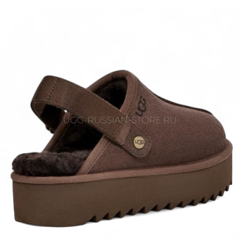 UGG Goldenstar Clog Platform Chocolate 22