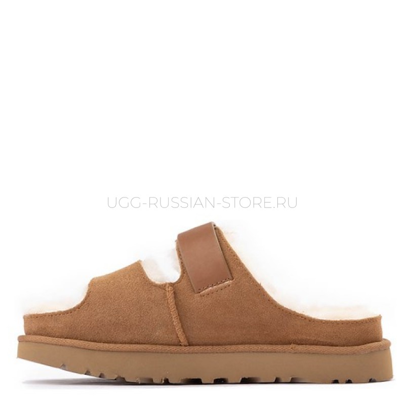 UGG Greenport Strap Slide Chestnut 22
