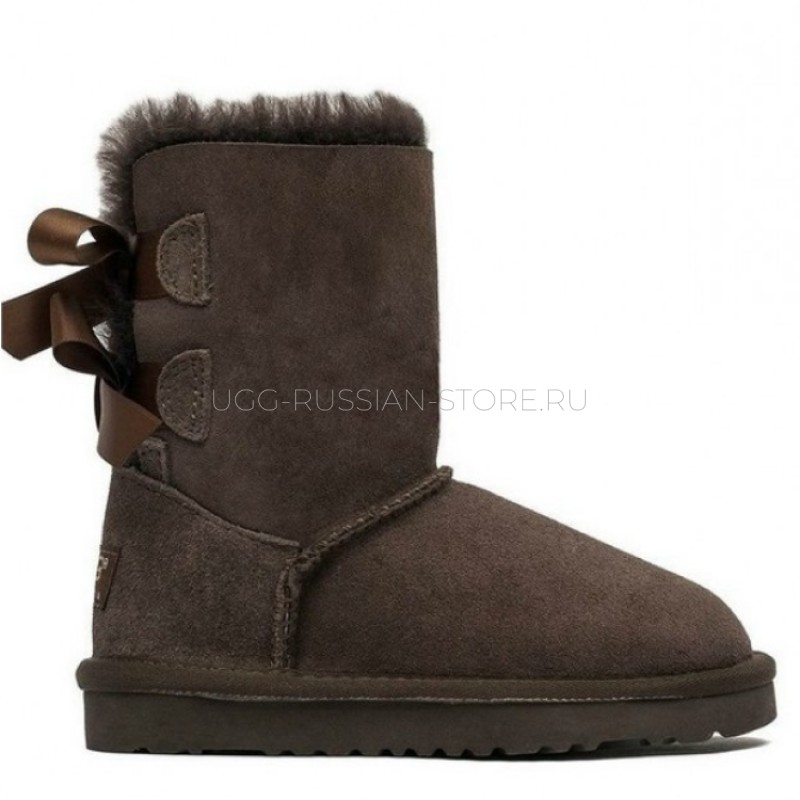 UGG Kids Bailey Bow Chocolate 11