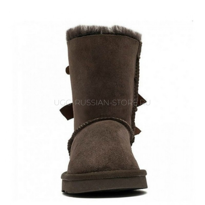 UGG Kids Bailey Bow Chocolate 22
