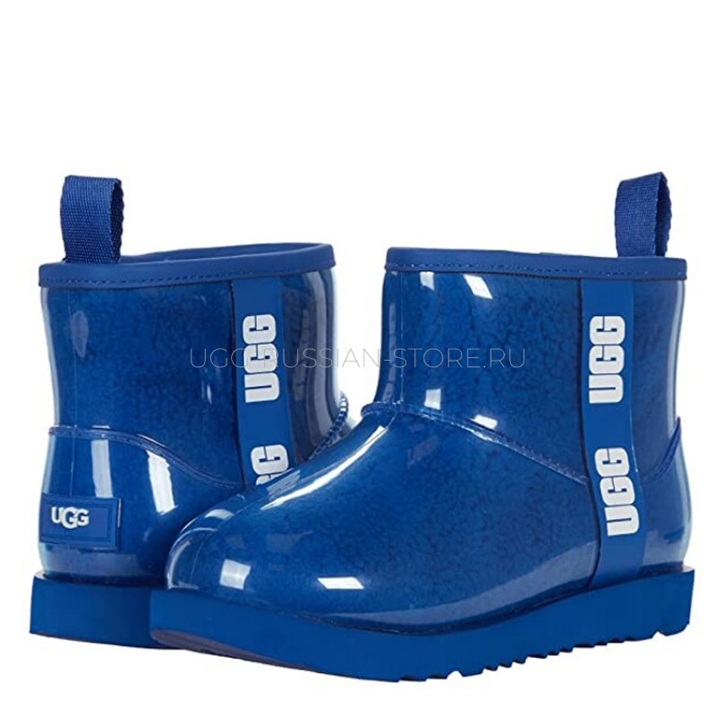 UGG Kids Clear Classic Mini II Blue 22