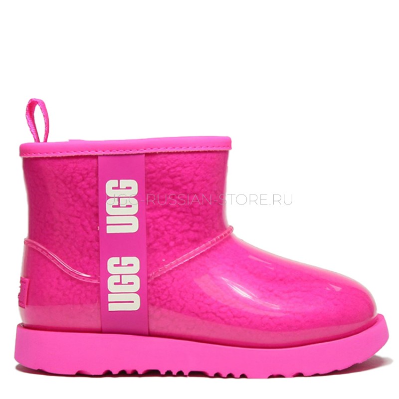 UGG Kids Clear Classic Mini II Dragon Fruit 11