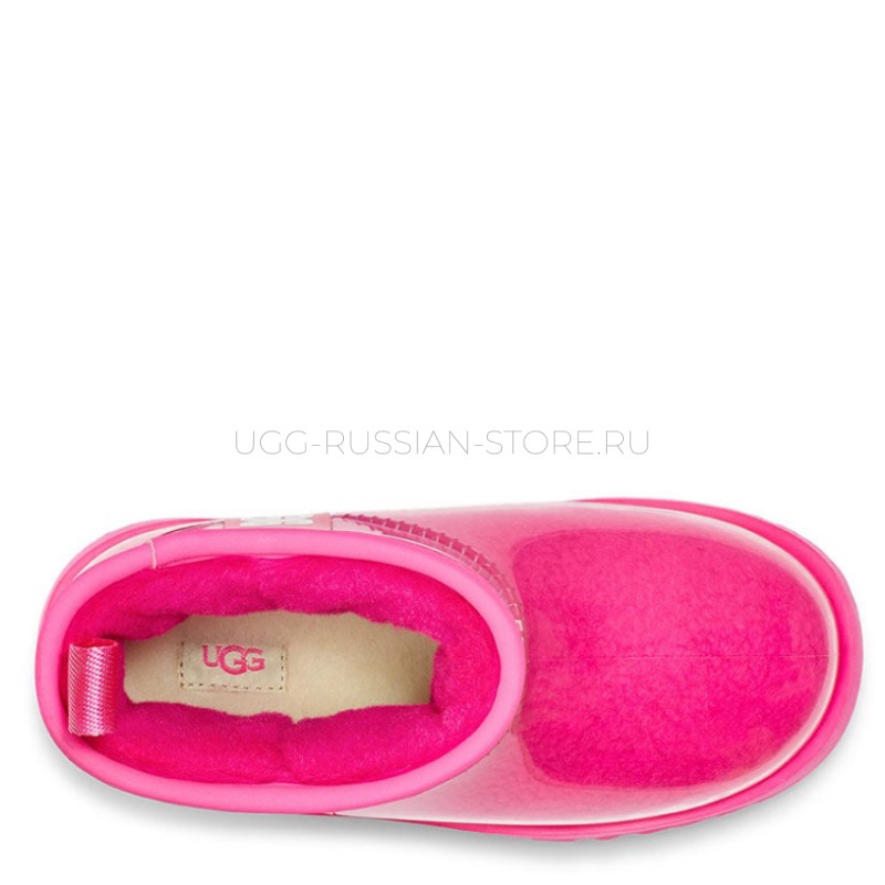 UGG Kids Clear Classic Mini II Dragon Fruit 22