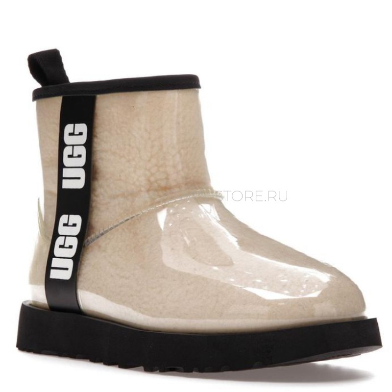 UGG Kids Clear Classic Mini II Natural Black 22