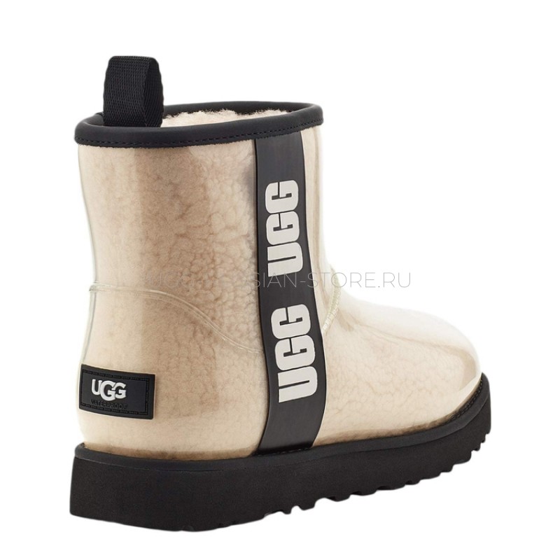 UGG Kids Clear Classic Mini II Natural Black 22