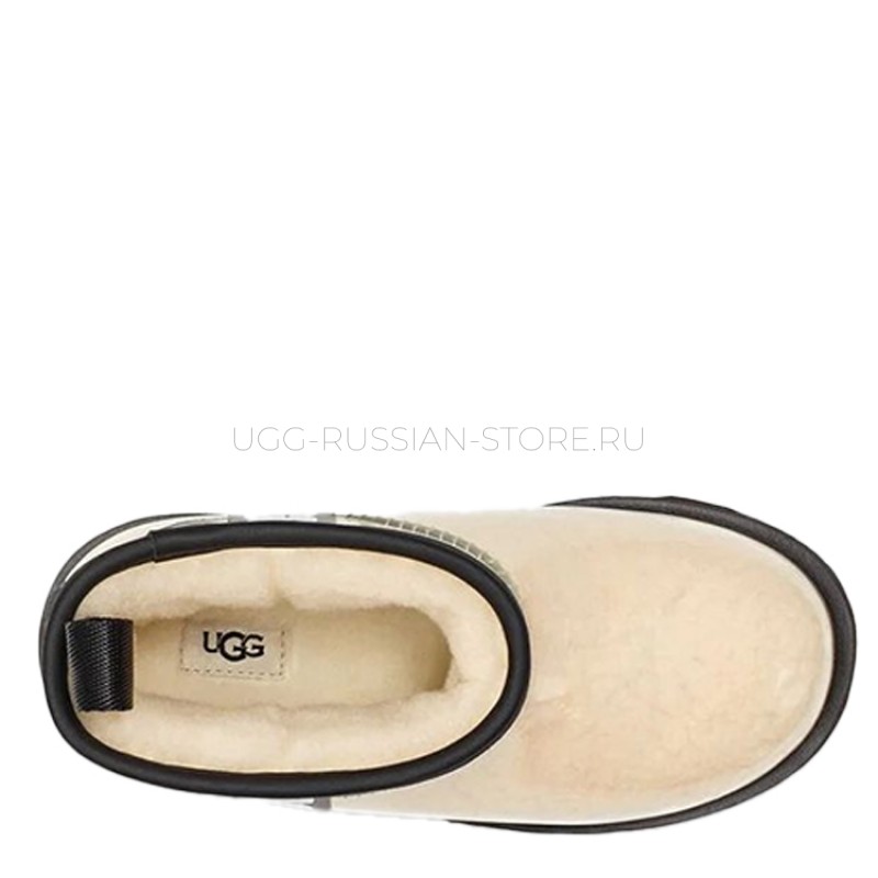 UGG Kids Clear Classic Mini II Natural Black 22