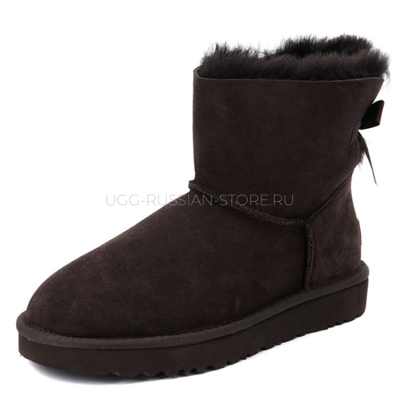 UGG Kids Mini Bailey Bow Chocolate 22