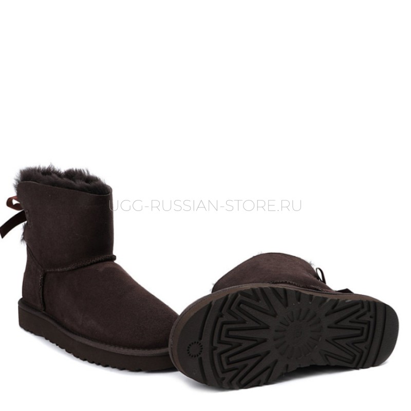 UGG Kids Mini Bailey Bow Chocolate 22
