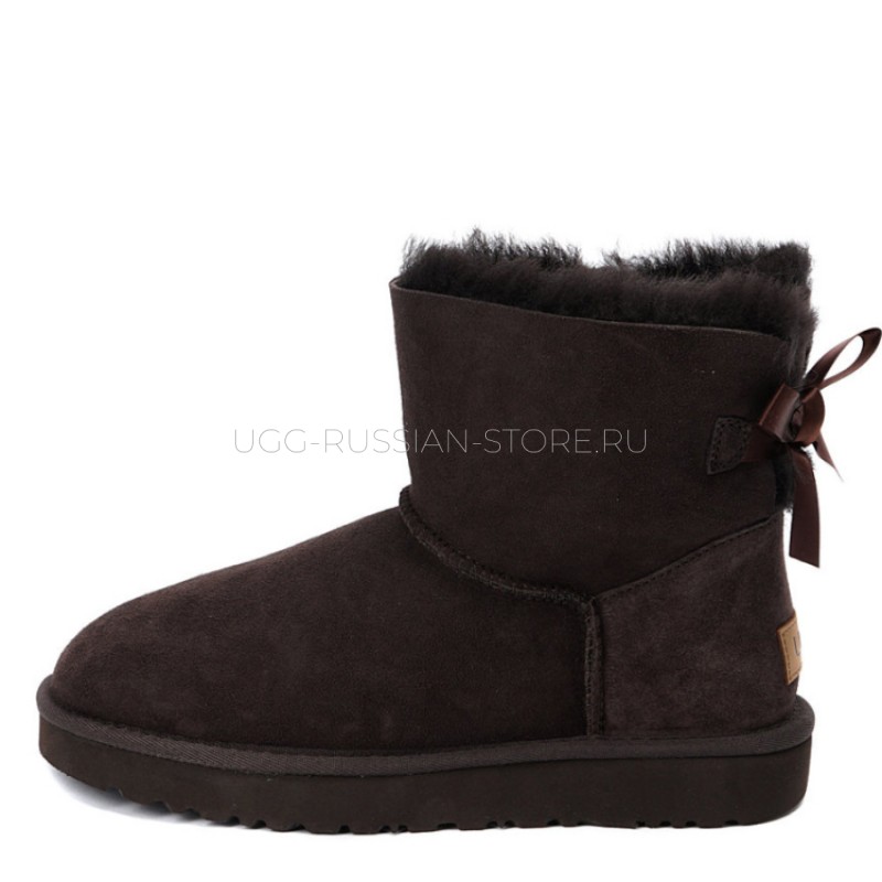 UGG Kids Mini Bailey Bow Chocolate 22