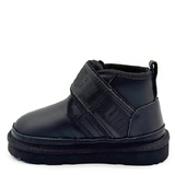 UGG Kids Neumel Snapback Leather Black