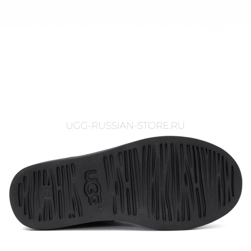 UGG Lodge Mini Leather Black 22