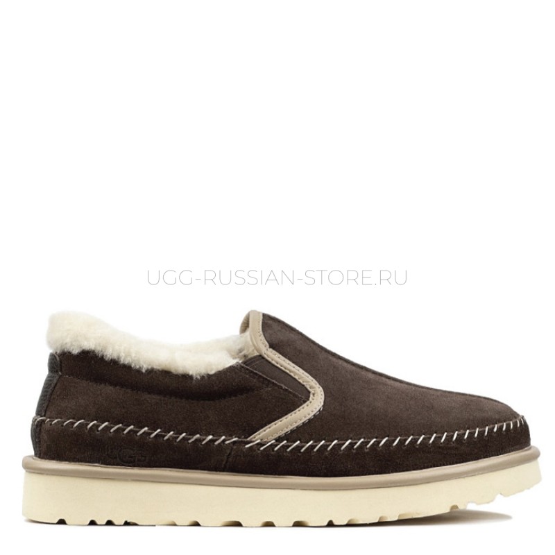 UGG Men's Stitch Slip On Chocolate 11